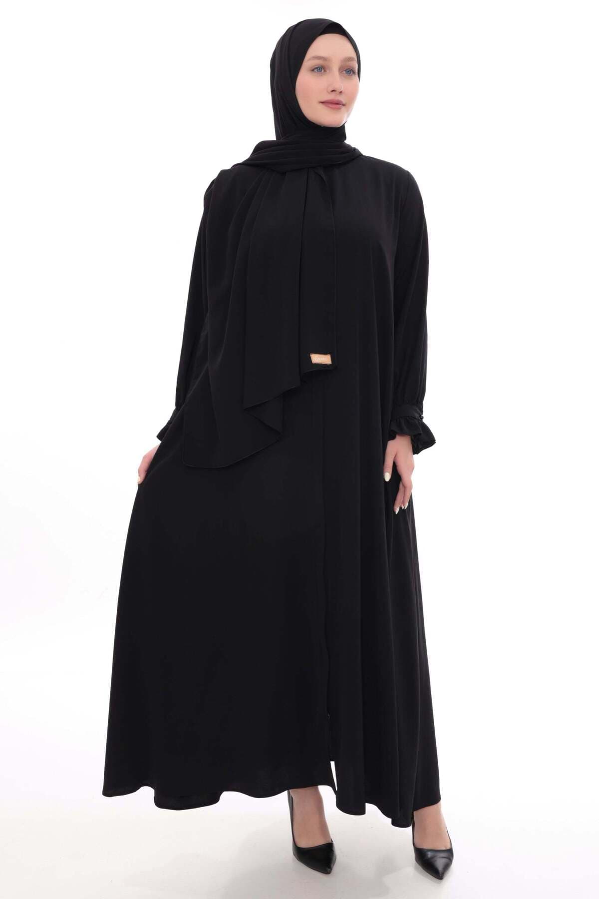 Beyza Ferace Mısır Medine İpeği Siyah